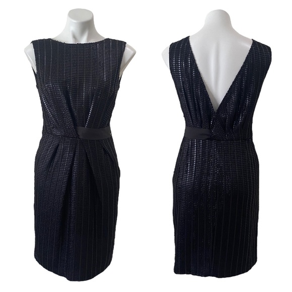LIU JO textured mini black dress sz EU 42 - textured - low back - sleeveless - Picture 1 of 12